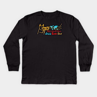 International Jazz Cats Day Kids Long Sleeve T-Shirt